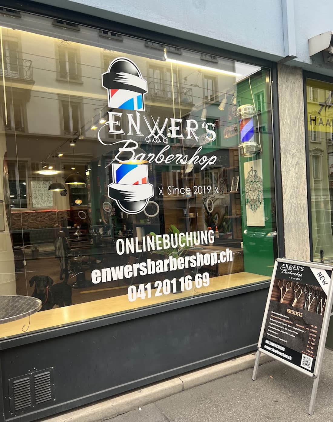 Enwer's Barber Shop — Ladenfront Zürichstrasse 46 Luzern
